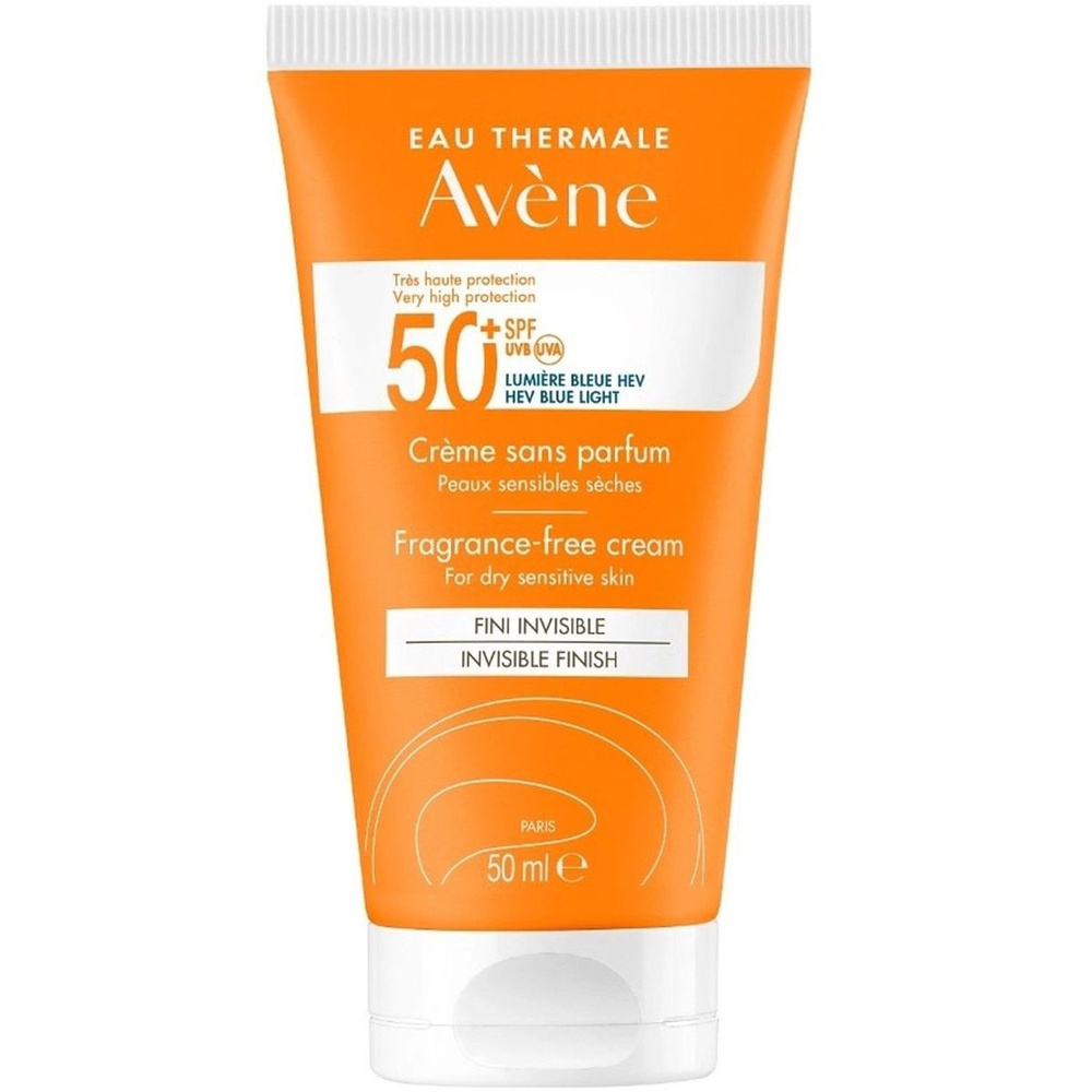 Avene solneзaщitnый krem ​​-yliцa, beз otdooшek voDoStoShiй invisible finish spf 50+