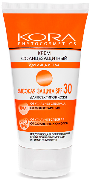 Kora -krem -solneзaщitnый spf 30 dliцa ytela, 150 мл ...