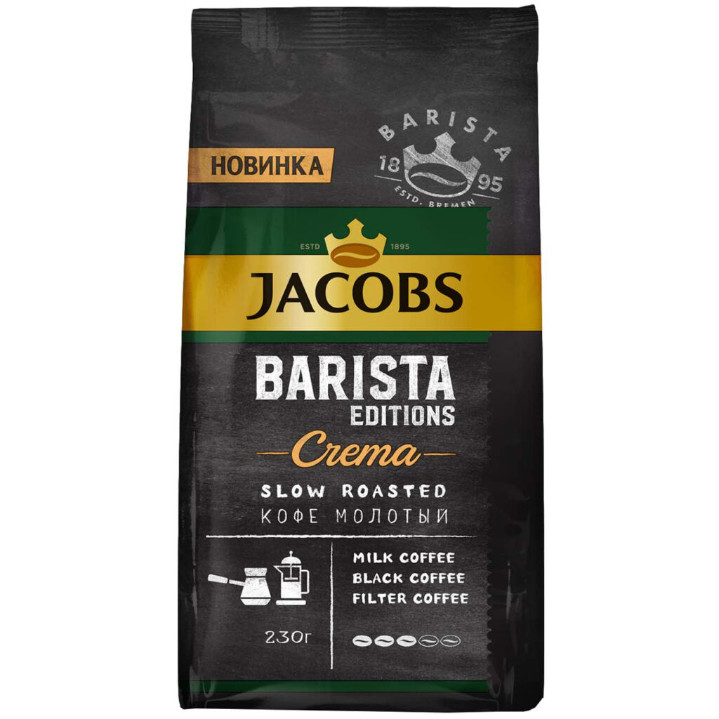 Кофе Молот jacobs Barista Editions Crema, 230 g - Otзыwы ...